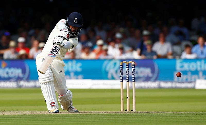 England's Moeen Ali in action. Photo: Reuters
