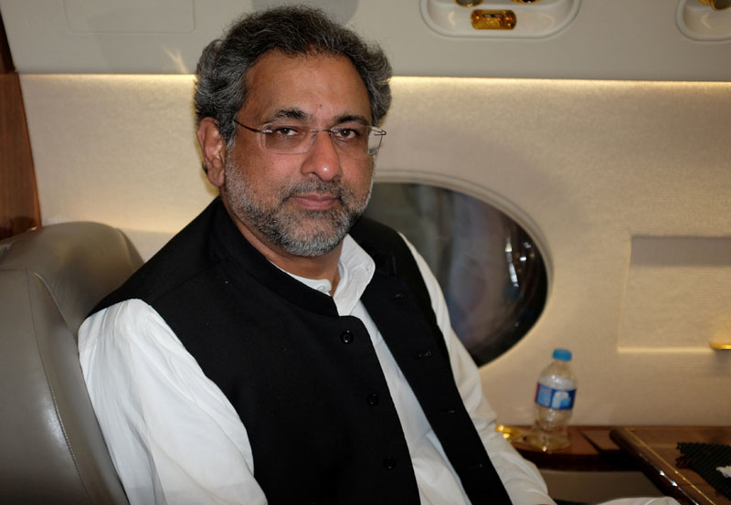File - Pakistan's former Petroleum Minister Shahid Khaqan Abbasi poses for a photo during an interview with Reuters in Jhang, Pakistan on July 7, 2017. Photo: Reuters