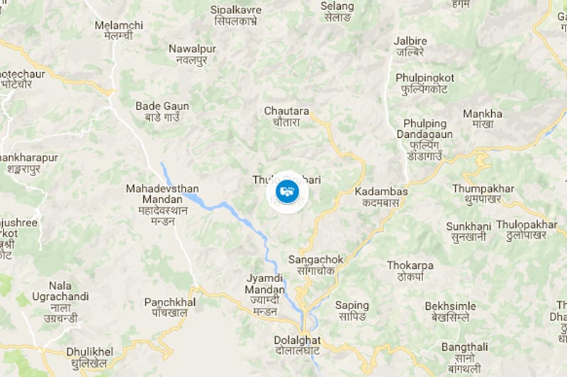 Thulo Sirubari, Chautara Sangachokgadhi Municipality, Sindhupalchok. Source: Google maps