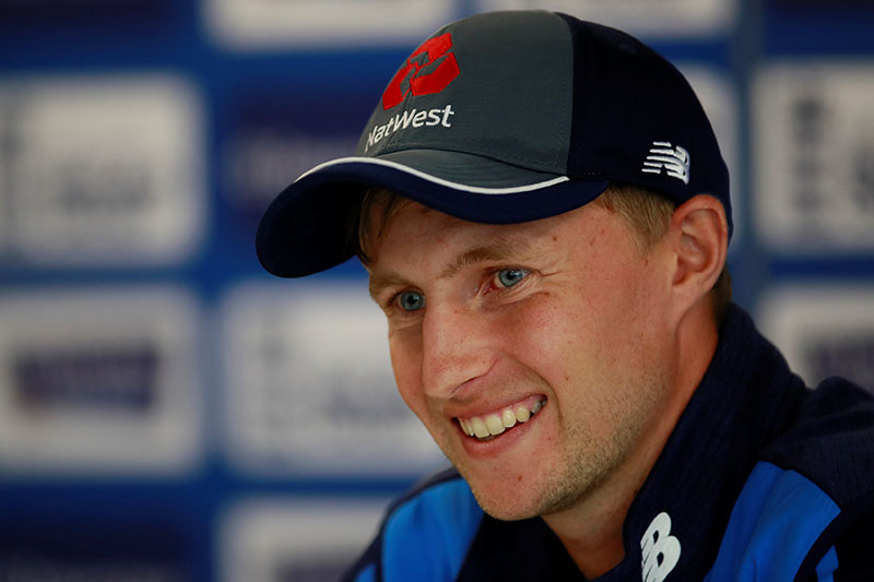 England's Joe Root during the press conference. Photo: Reuters