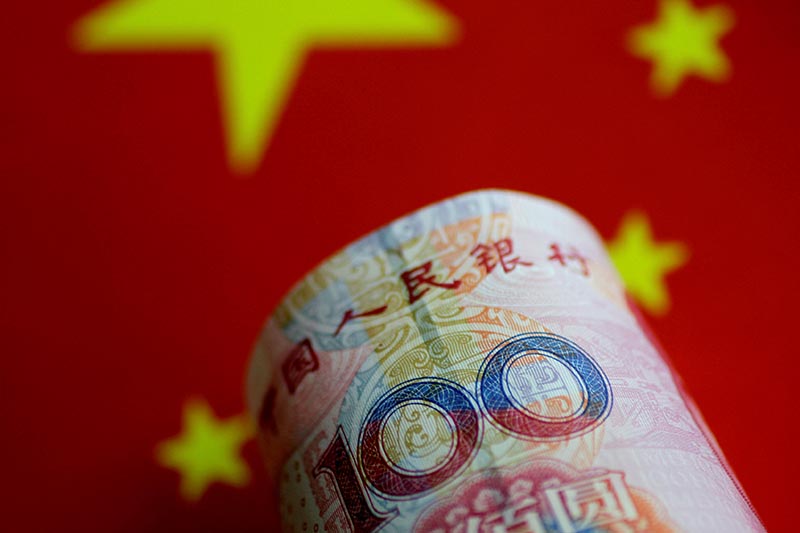 A China yuan note is seen in this illustration photo, on May 31, 2017. Photo: Reuters/ File