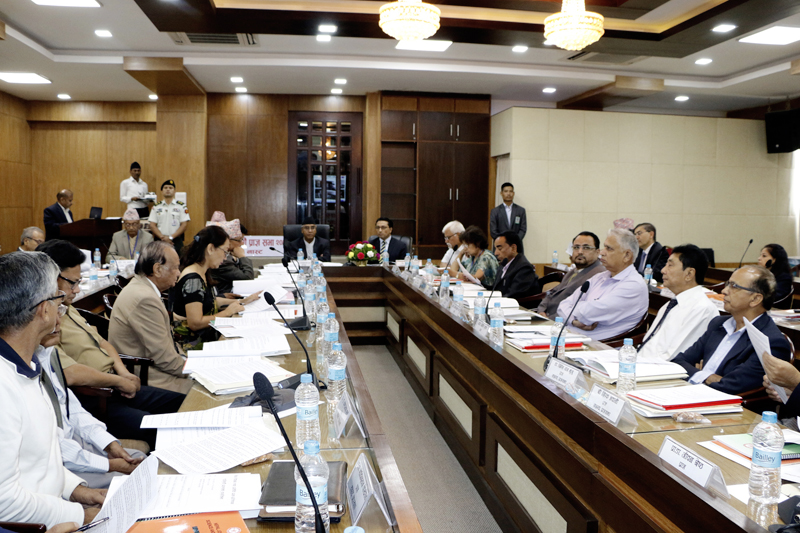 Prime Minister Sher Bahadur Deuba attends the 40th Academic Assembly of the NAST in the Capital, on Sunday, September 10, 2017. Photo: RSS