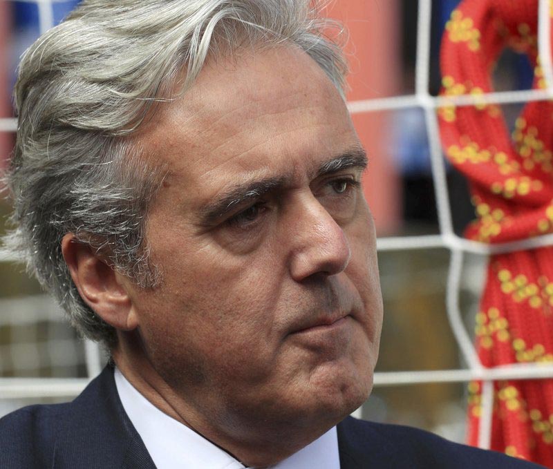 In this file photo dated August 18, 2017, British International Trade Minister Mark Garnier, who has been caught up in the Westminster sexism storm, it is announced Sunday October 29, 2017. Photo: AP/ File