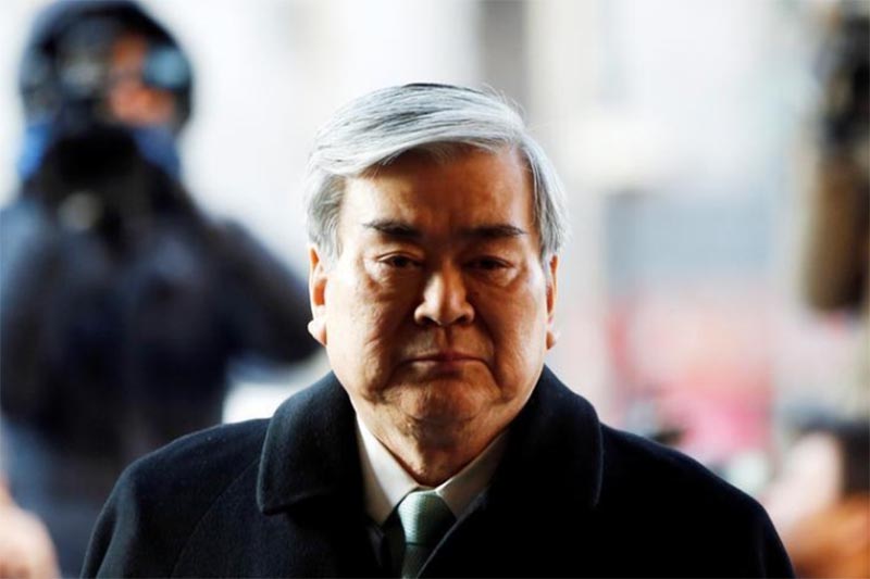 Korean Air Lines Chairman Cho Yang-ho arrives to testify at the second court hearing of his daughter Cho Hyun-ah, also known as Heather Cho, at the Seoul Western District court in Seoul, on January 30, 2015. Photo: Reuters