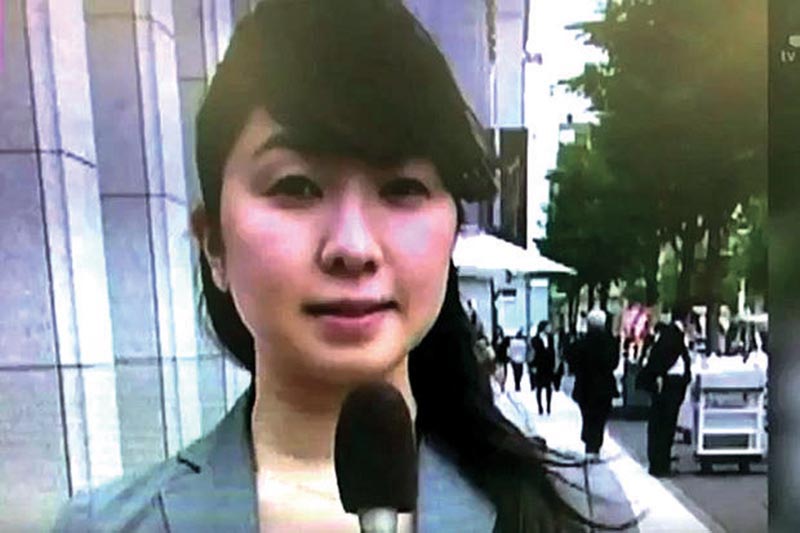 File - NHK reporter Miwa Sado, in Tokyo Japan. Photo courtesy: The Star