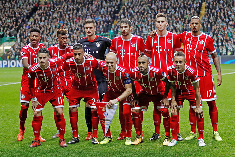 Bayern Munich team. Photo: Reuters