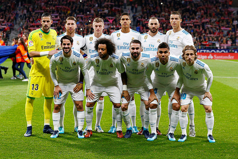 Real Madrid team group. Photo: Reuters