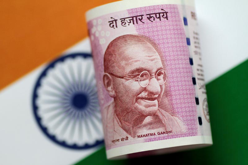 An India Rupee note is seen in this illustration photo June 1, 2017. Photo: Reuters