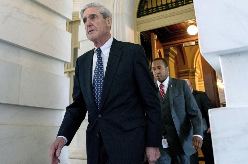 former FBI Director Robert Mueller, the special counsel probing Russian interference in the 2016 election, departs Capitol Hill following a closed door meeting in Washington.
