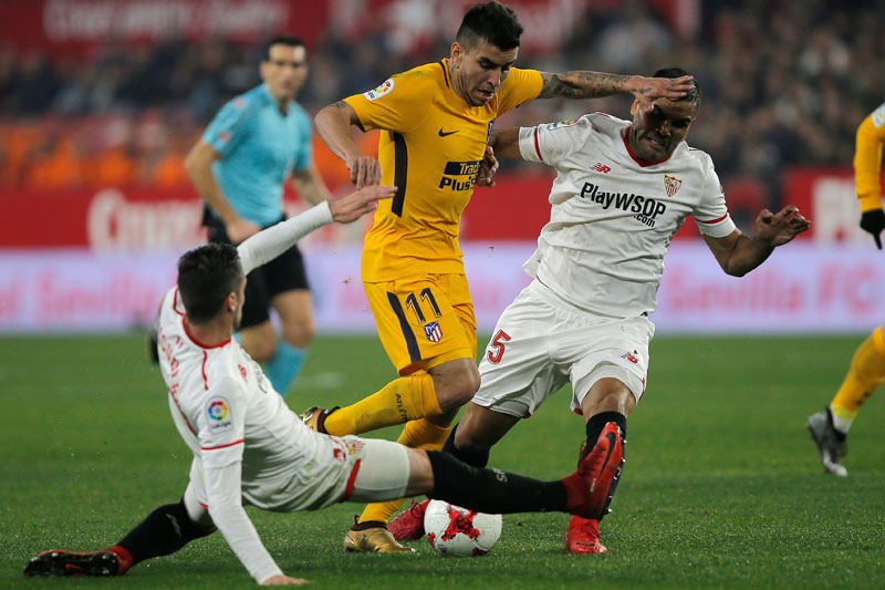 Atletico Madrid's Angel Correa in action. Photo: Reuters