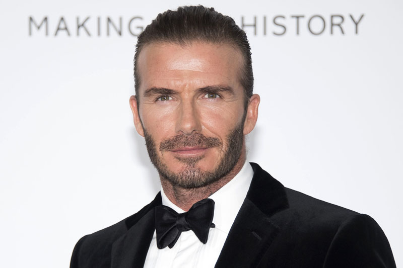 FILE - In this May 25, 2017 file photo, soccer legend David Beckham poses for photographers upon arrival at the amfAR charity gala during the Cannes 70th international film festival, Cap d'Antibes, southern France. Photo: AP