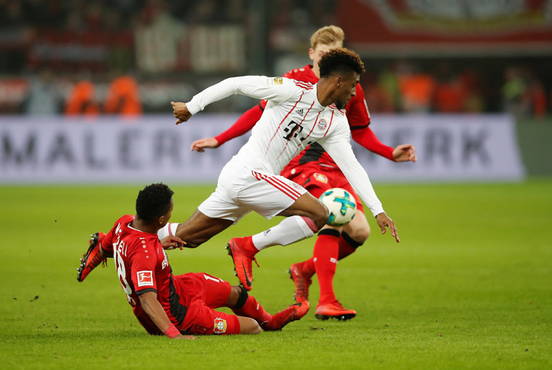 Bayern Munich's Kingsley Coman in action. Photo: Reuters