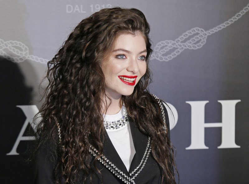 File photo of pop singer Lorde. Courtesy: AP