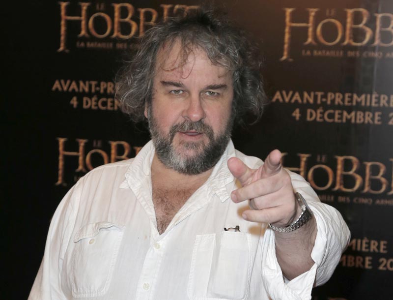 File - Director Peter Jackson poses for photos at the screening of his film The Hobbit on Thursday, Dec. 4, 2014. Photo: AP