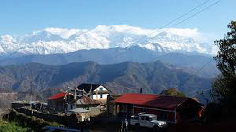 A mountain range seen from Rainsaskot. Photo: Ramji Rana