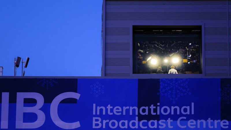 Television personnel work inside of the International Broadcast Center at the 2018 Winter Olympics in Pyeongchang, South Korea, Wednesday, Feb. 21, 2018. Live television has always presented challenges, but NBCu2019s Olympic stumbles this month have unfolded before an audience ready to pounce