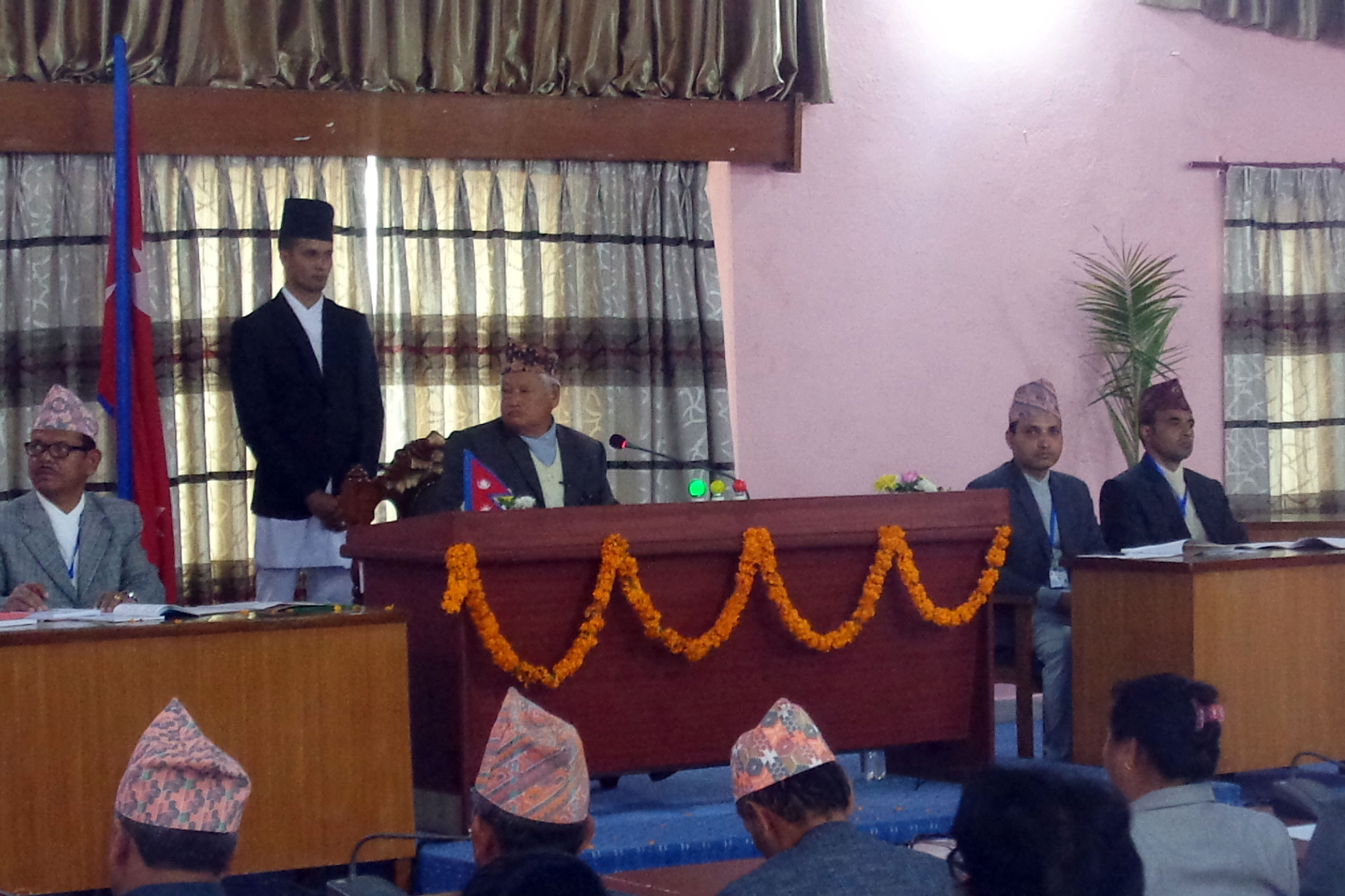 The inaugural meeting of Province 4 Provincial Assembly being held at Pokhara on February 5, 2018. Photo: RSS