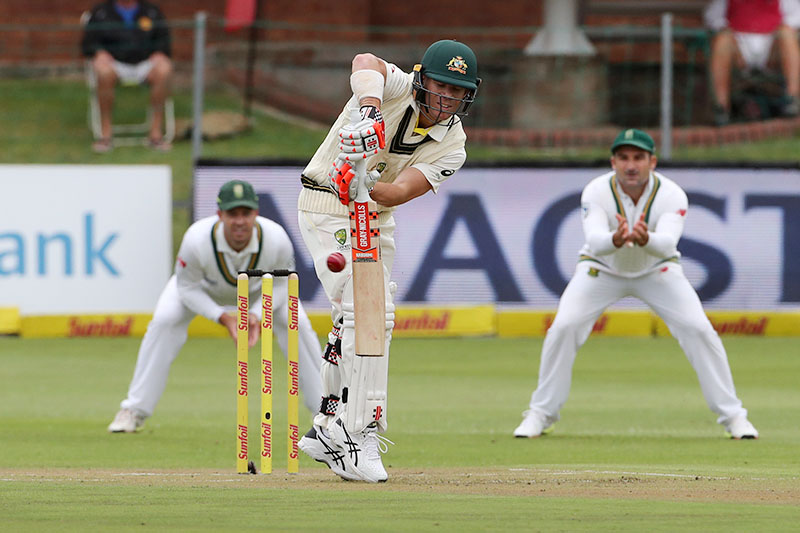 Australiau2019s David Warner in action. Photo: Reuters