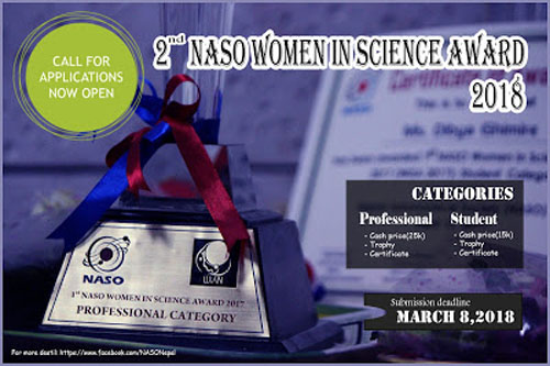 The cover image of 2nd NASO Women in Science Award 2018. Courtesy: NASO blog
