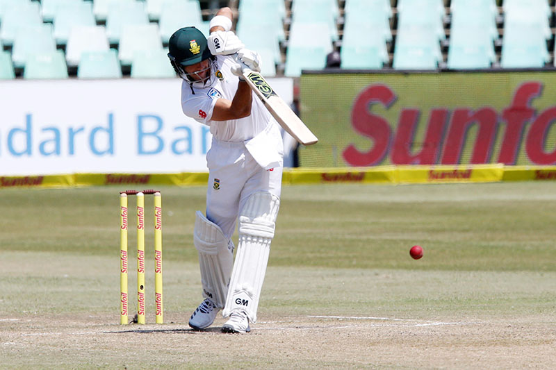South Africa's Aiden Markram plays a shot. Photo: Reuters