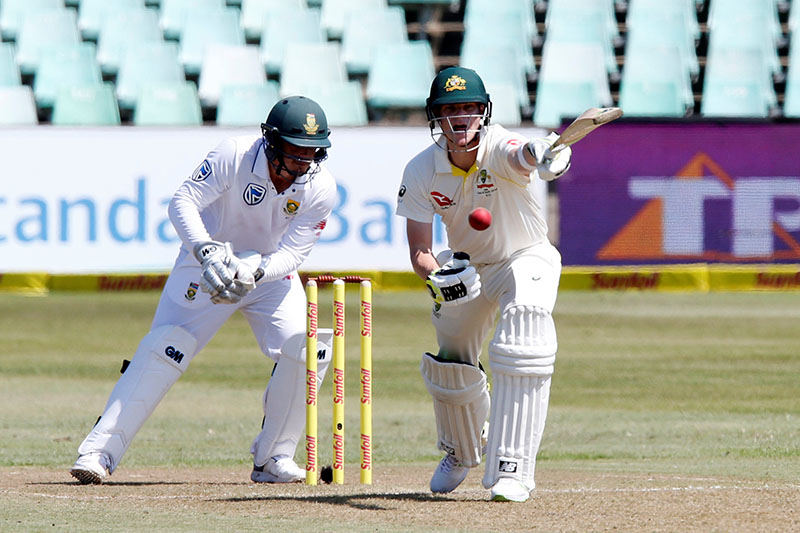 Australia's Steven Smith reacts after playing a shot. Photo: Reuters