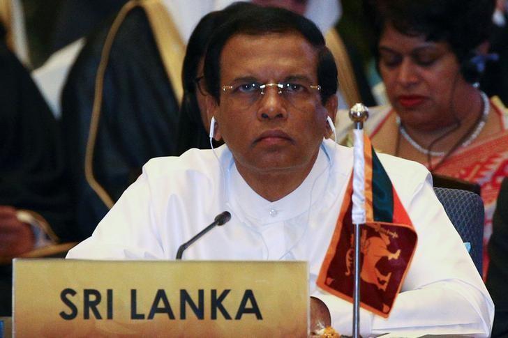 Sri Lanka's President Maithripala Sirisena attends a meeting during the Asia Cooperation Dialogue (ACD) summit at the Foreign Ministry in Bangkok, Thailand, October 10, 2016. REUTERS/Athit Perawongmetha