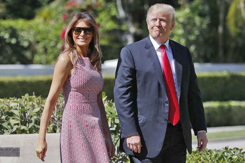 File image: President Donald Trump and first lady Melania Trump.