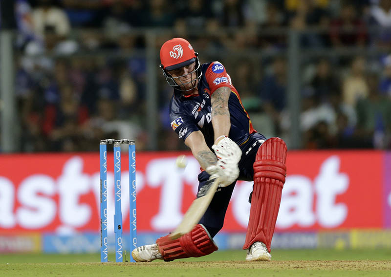 Delhi Daredevils player Jason Roy bats against Mumbai Indians during VIVO IPL cricket T20 match in Mumbai, India, on Saturday, April 14, 2018. Photo: AP