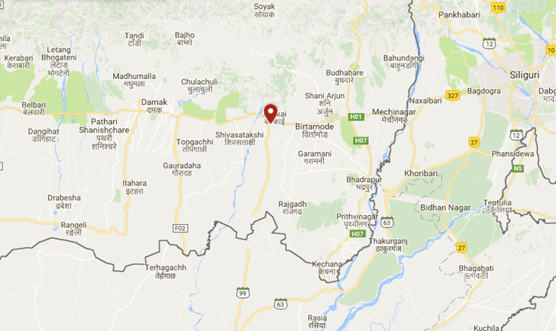 Jhapa map