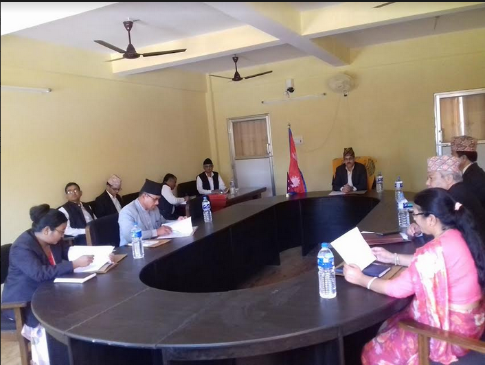 Province 7 Cabinet led by Chief Minister Trilochan Bhatta discusses on various polices and programmes for the fiscal 2018/19 on Monday, April 09, 2018.