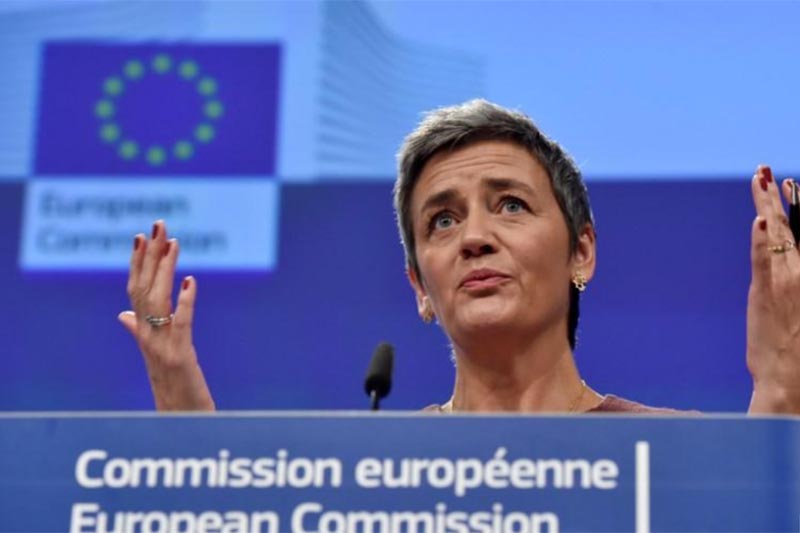 European Competition Commissioner Margrethe Vestager holds a news conference at the EU Commission's headquarters in Brussels, Belgium December 8, 2017. Photo: Reuters/ File
