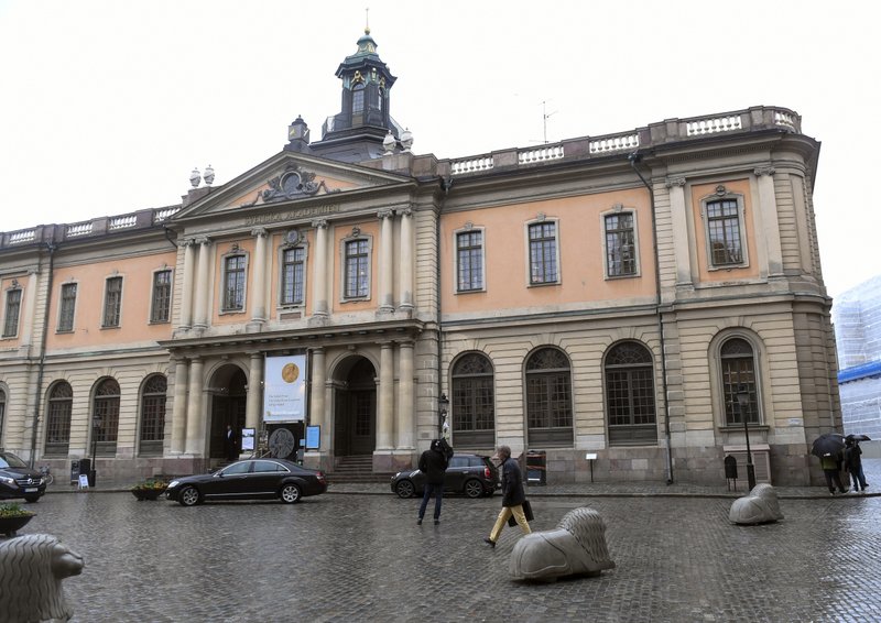 The old Stock Exchange Building, home of the Swedish Academy in Stockholm on Thursday May 3, 2018. Photo: APn