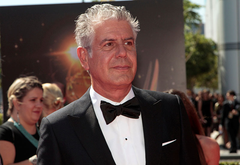 FILE PHOTO: Chef and television personality Anthony Bourdain at the 65th Primetime Creative Arts Emmy Awards in Los Angeles, California, US, on September 15, 2013. Photo: Reuters
