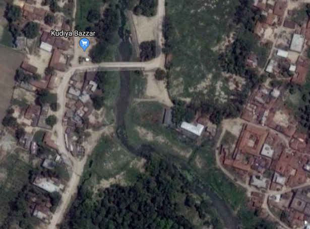 A satellite image of Bhakuwa River in Rautahat. Photo: Google Maps