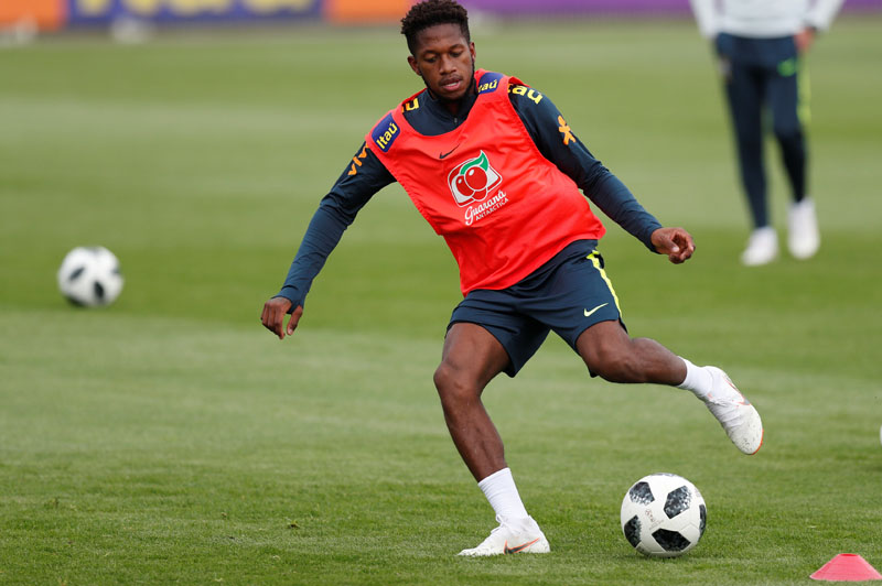 Soccer Football - FIFA World Cup - Brazil Training Camp - Tottenham Hotspur Training Ground, London, Britain - May 30, 2018   Brazil's Fred during training   Action Images via Reuters/Peter Cziborra