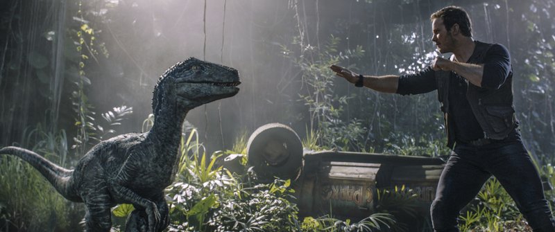 This image released by Universal Pictures shows Chris Pratt in a scene from, u201cJurassic World: Fallen Kingdom.u201d Photo: AP
