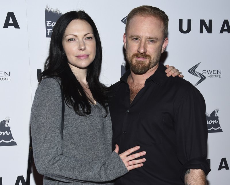 File - In this file photo, actors Laura Prepon, left, and Ben Foster attend the premiere of u201cUnau201d at the Landmark Sunshine Cinema in New York on Oct. 4, 2017. Photo: AP