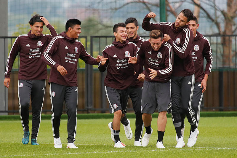 Mexico's Hector Herrera during training. Photo: Reuters