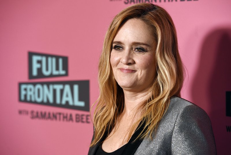 File - In this photo, Samantha Bee, host of u201cFull Frontal with Samantha Bee,u201d poses at an Emmy For Your Consideration screening of the television talk show at the Writers Guild Theatre in Beverly Hills, California on May 24, 2018. Photo: AP