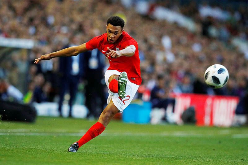 England's Trent Alexander-Arnold in action. Photo: Reuters