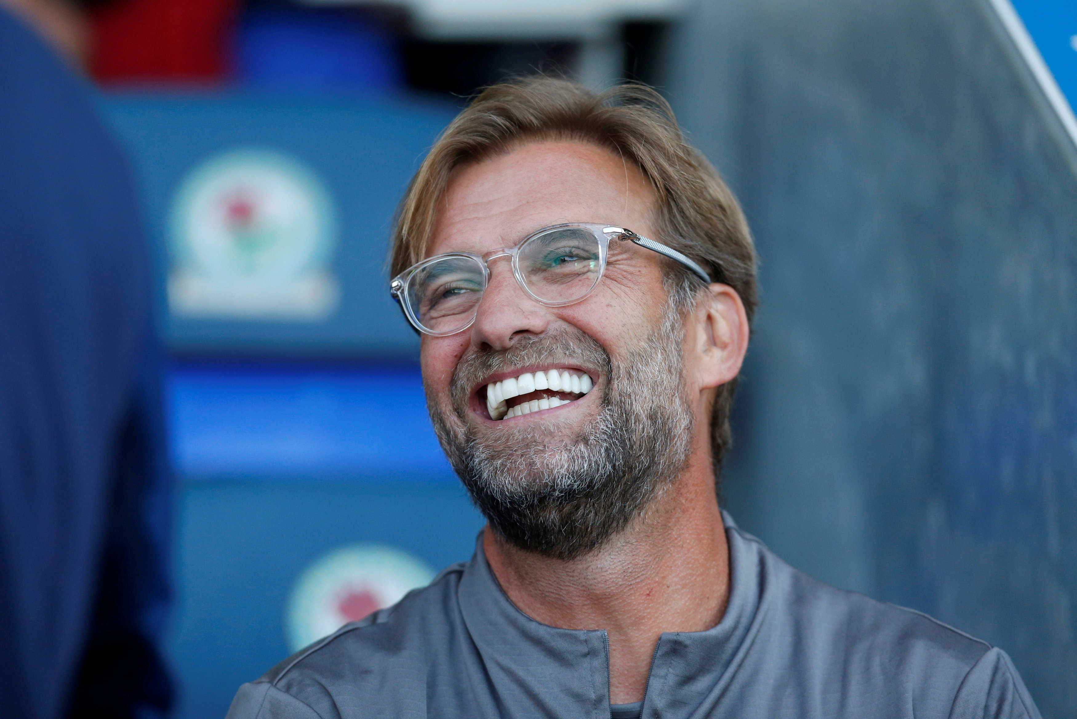 FILE PHOTO: Liverpool manager Juergen Klopp at Ewood Park, Blackburn, Britain - July 19, 2018.    Action Images via Reuters/Ed Sykes/File Photo
