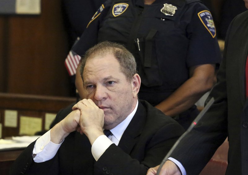 FILE - In this photo, Harvey Weinstein attends his arraignment in court, in New York on  July 9, 2018.