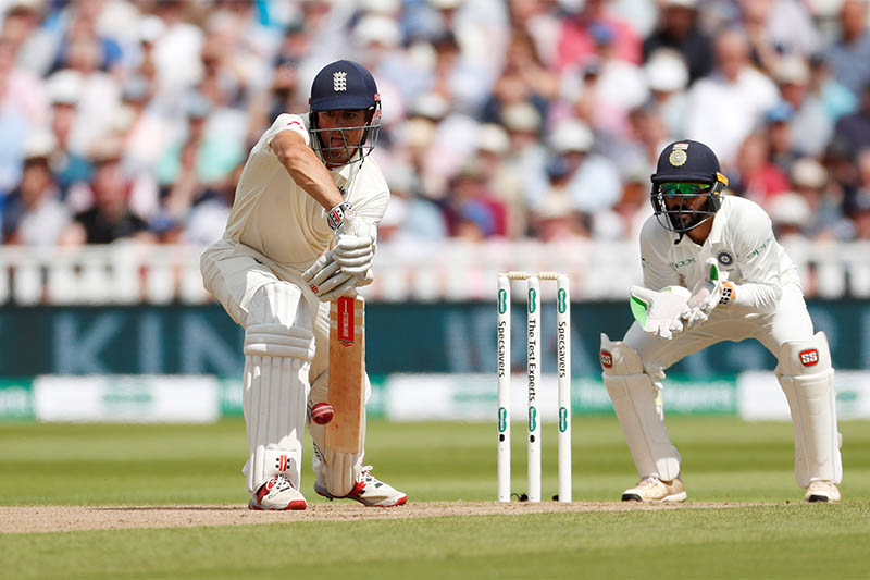 England's Alastair Cook in action. Photo: Reuters