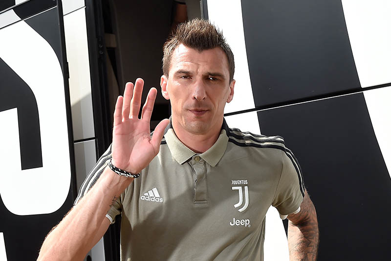 Juventus' Mario Mandzukic before the match. Photo: Reuters