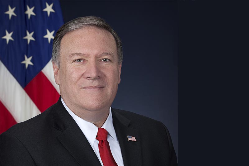 This undated image shows United States Secretary of State Michael Richard Pompeo. Photo courtesy: US Embassy in Nepal