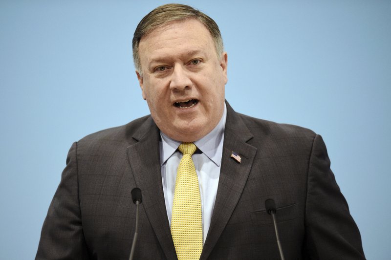 US Secretary of State Mike Pompeo speaks at a press conference on the sidelines of the 51st ASEAN Foreign Ministers Meeting in Singapore, on Saturday, Aug. 4, 2018. Photo: AP