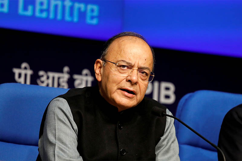 File: India's Finance Minister Arun Jaitley attends a news conference sharing details about the recapitalisation of public sector banks in New Delhi, India, January 24, 2018. Photo: Reuters