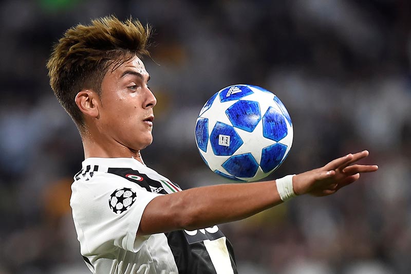 Juventus' Paulo Dybala in action during the Champions League, Group H match between Juventus and  BSC Young Boys, at Allianz Stadium, in Turin, Italy, on October 2, 2018. Photo: Reuters