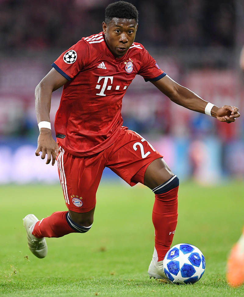Bayern Munich's David Alaba in action. Photo: Reuters
