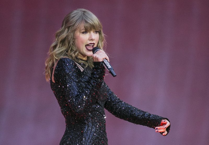 FILE - In this photo, singer Taylor Swift performs on stage in concert at Wembley Stadium in London on June 22, 2018. Photo: AP